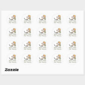 Voed de rollen niet aan ronde sticker (Vel)