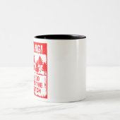 Voed de Sasquatch #USAPatriotGraphics niet uit © Tweekleurige Koffiemok (Center)