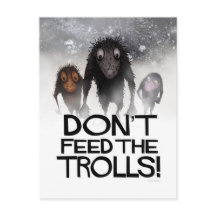 Voed de Trolls Funny Monster Internet Troll niet a