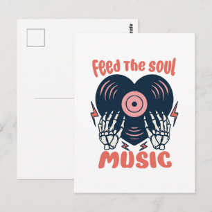 voed de ziel muziek briefkaart