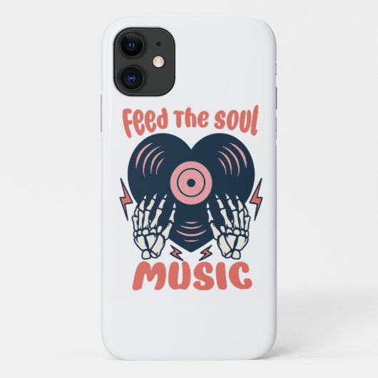 voed de ziel muziek Case-Mate iPhone case (Achterkant)