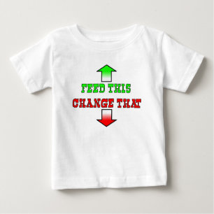 Voed Deze Grappige Baby T-Shirt Humor
