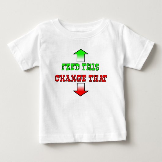 Voed Deze Grappige Baby T-Shirt Humor (Voorkant)