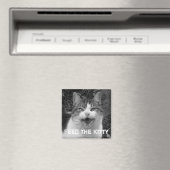 Voed het Kat Crabby Cat Magnet (Insitu (Vaatwasser))