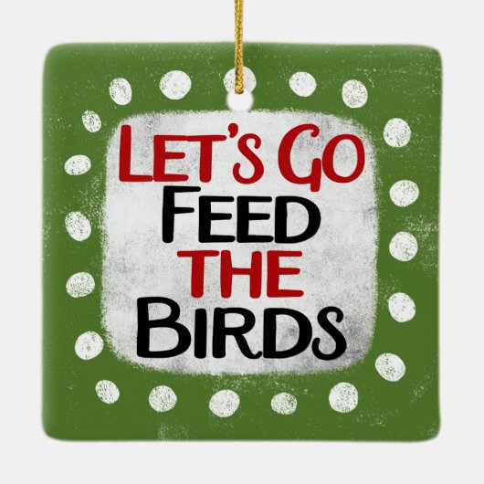 Voed het Ornament van de vogels (Achterkant)