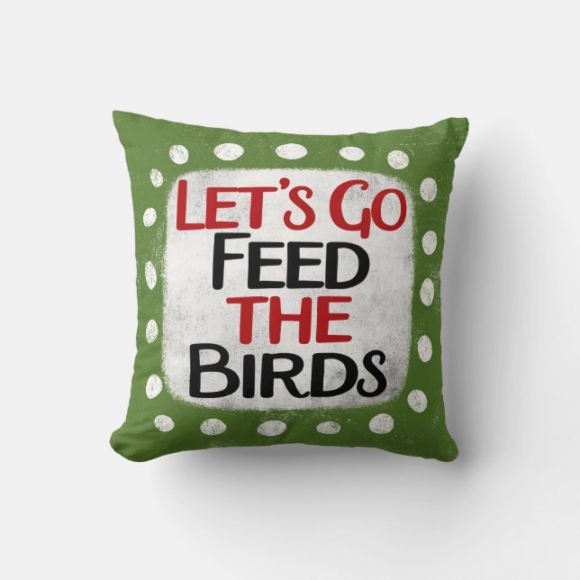 Voed het Sierkussen van de vogels (Voorkant)