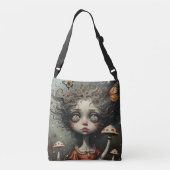 Voed je hoofd crossbody tas (Achterkant)