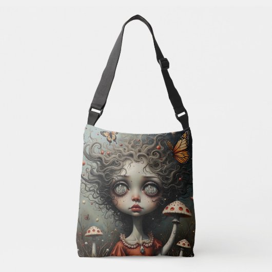 Voed je hoofd crossbody tas (Voorkant)