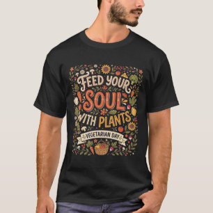 Voed je ziel met planten – Vegetarische dag Botani T-shirt
