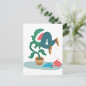 voed me met de vlinderval briefkaart (Staand voorkant)