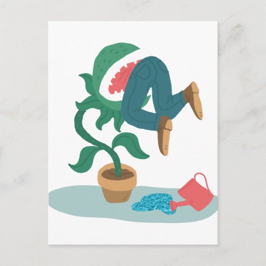 voed me met de vlinderval briefkaart (Voorkant)