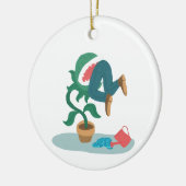 voed me met de vlinderval keramisch ornament (Links)