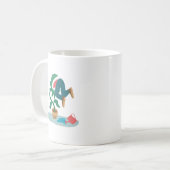 voed me met de vlinderval koffiemok (Voorkant links)