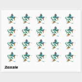 voed me met de vlinderval ster sticker (Vel)