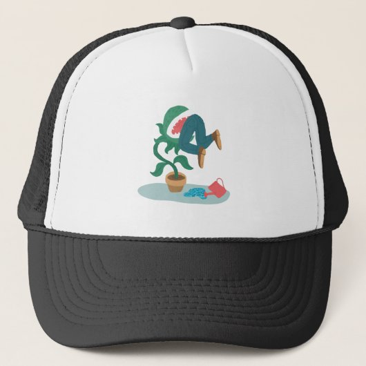 voed me met de vlinderval trucker pet (Voorkant)