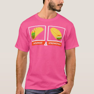 Voed Sterk Grappige Lds Taco Burrito Mormoon T-shirt