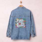 Voed Uw Lichaam Juist Gezonde Eet Voeding Denim Jacket (Hangar)