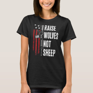 Voed Wolven Niet Schapen Patriottische Schietrecht T-shirt