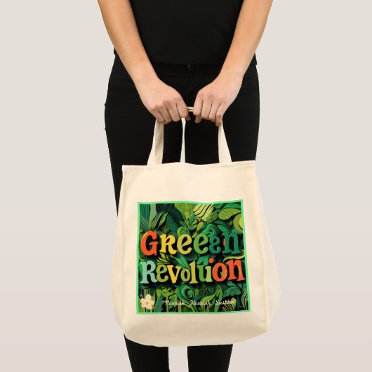 "Voeden, bloeien, onderhouden" Tote Bag (Voorkant (product))