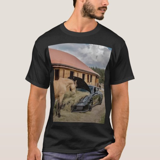 Voeden van de paardenkracht t-shirt (Voorkant)