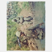 VOEDEN van de uitloging in VIETNAM Fleece Deken (Voorkant)