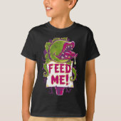 Voeder voor mij - Creepy Cute Audrey Plant - Spook T-shirt (Voorkant)