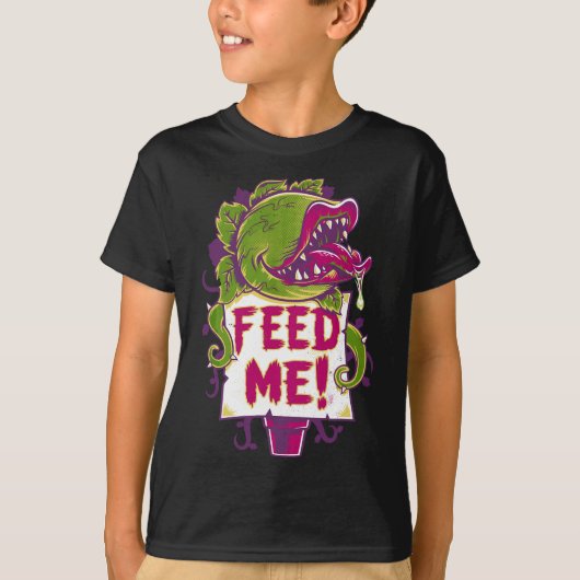 Voeder voor mij - Creepy Cute Audrey Plant - Spook T-shirt (Voorkant)
