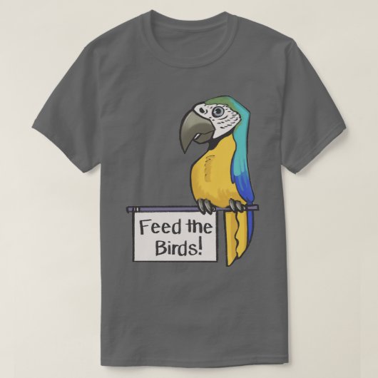 Voeder voor vogels t-shirt (Design voorkant)