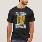 VOEDERMIDDEL MAN CORN Anti-Thanksgiving TShirt Mem (Voorkant)