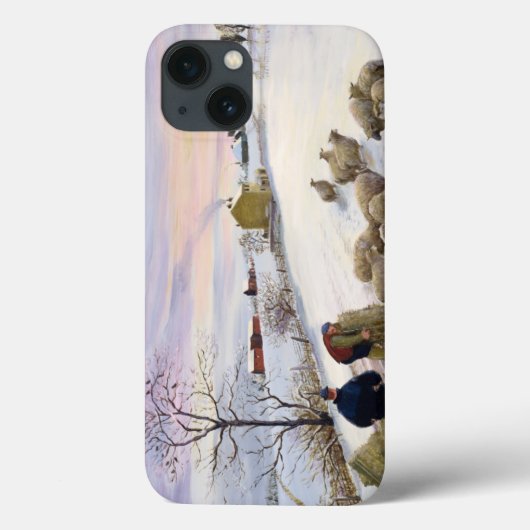 Voederschapen in de winter Case-Mate iPhone case (Achterkant)