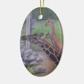 VOEDERTIJD BIJ DE JACKSONVILLE ZOO-Ornament Keramisch Ornament (Links)