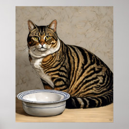 Voedertijd? - Cat Art Print