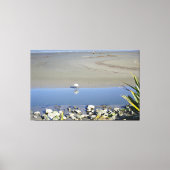 Voedertijd voor Royal Spoonbill Canvas Afdruk (Voorkant)