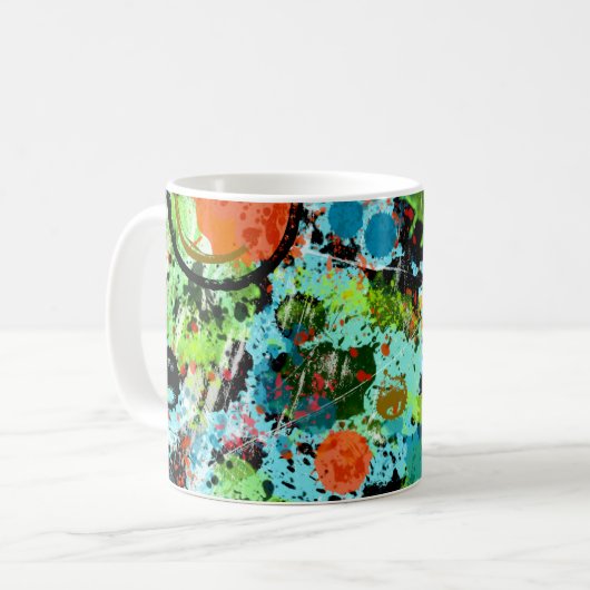 Voeding Abstract Koffiemok (Voorkant links)