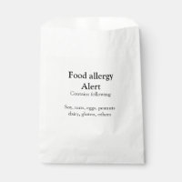 Voeding allergie Alarm voeg tekst toe voedselitems
