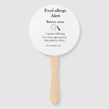 Voeding allergie Alarm voeg tekst toe voedselitems