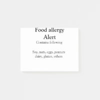 Voeding allergie Alarm voeg tekst toe voedselitems