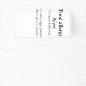 Voeding allergie Alarm voeg tekst toe voedselitems Spandoek (Insitu)