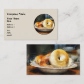 Voeding - Bagels voor verkoop Visitekaartje (Voorkant / Achterkant)