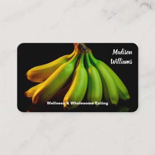 🥄 Voeding Coaching Voedingsdeskundige Zwart Visitekaartje (Voorkant)