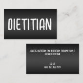 Voeding Diëtiste Foodie Visitekaartje (Voorkant / Achterkant)