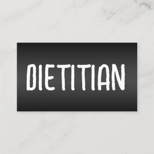 Voeding Diëtiste Foodie Visitekaartje (Voorkant)