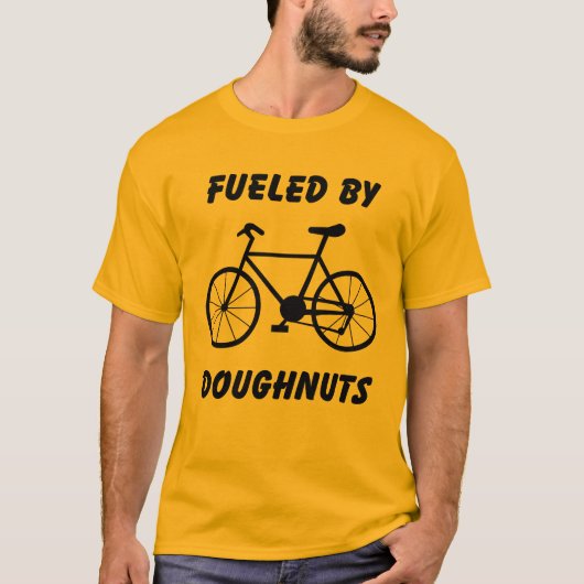 Voeding door donuts t-shirt (Voorkant)