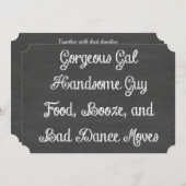 Voeding, drank en slechte dans verplaatsen het kar kaart (Voorkant / Achterkant)