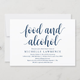 Voeding en alcohol, moderne Vrijgezellenfeest fees Kaart