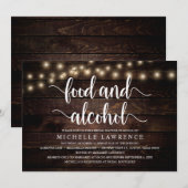 Voeding en alcohol, partij bij het Vrijgezellenfee Kaart (Voorkant / Achterkant)