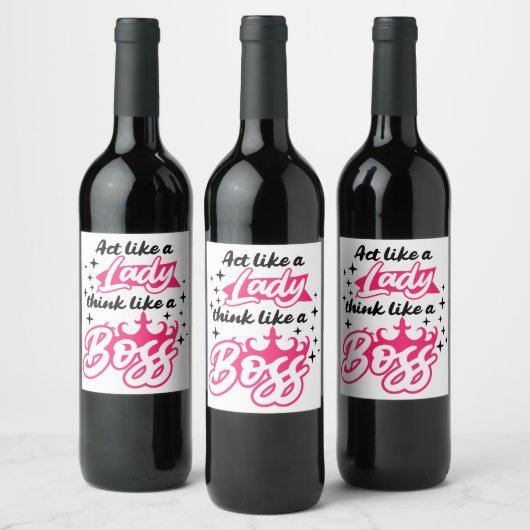 Voeding- en dranketiketset wijn etiket (Flessen)