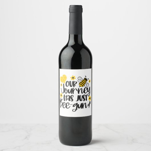 Voeding- en dranksetiket wijn etiket (Voorkant)