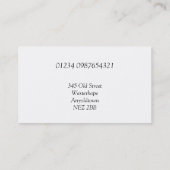 Voeding en Drink 1 Visitekaartje (Achterkant)