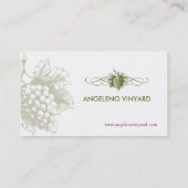 Voeding en Drink. druiven Visitekaartje (Achterkant)